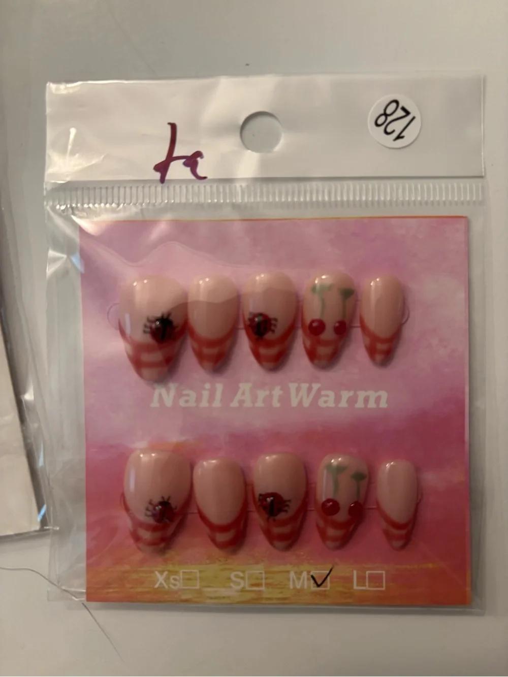 Ladybug Press-On Nail Sets - 3 Pack